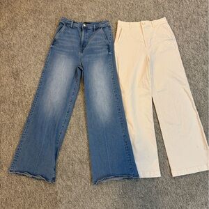 Ann Taylor High Rise Wide-leg Jean Bundle. Size 6